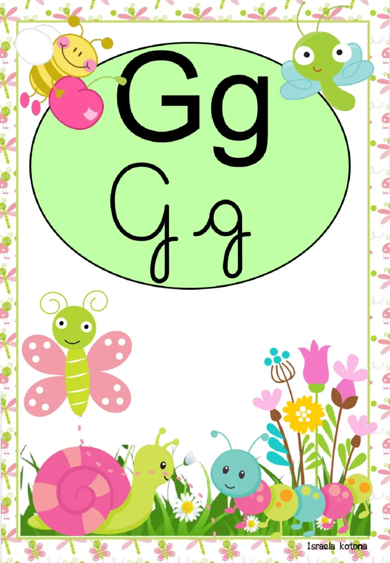 Alfabeto cursivo e bastão com animais do jardim — p7 | Ensino Já atividades para educação infantil (ensinoja.com)