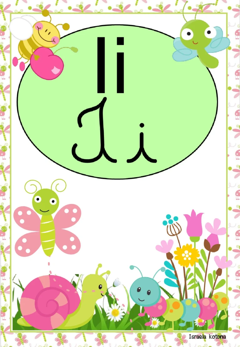 Alfabeto cursivo e bastão com animais do jardim — p9 | Ensino Já atividades para educação infantil (ensinoja.com)