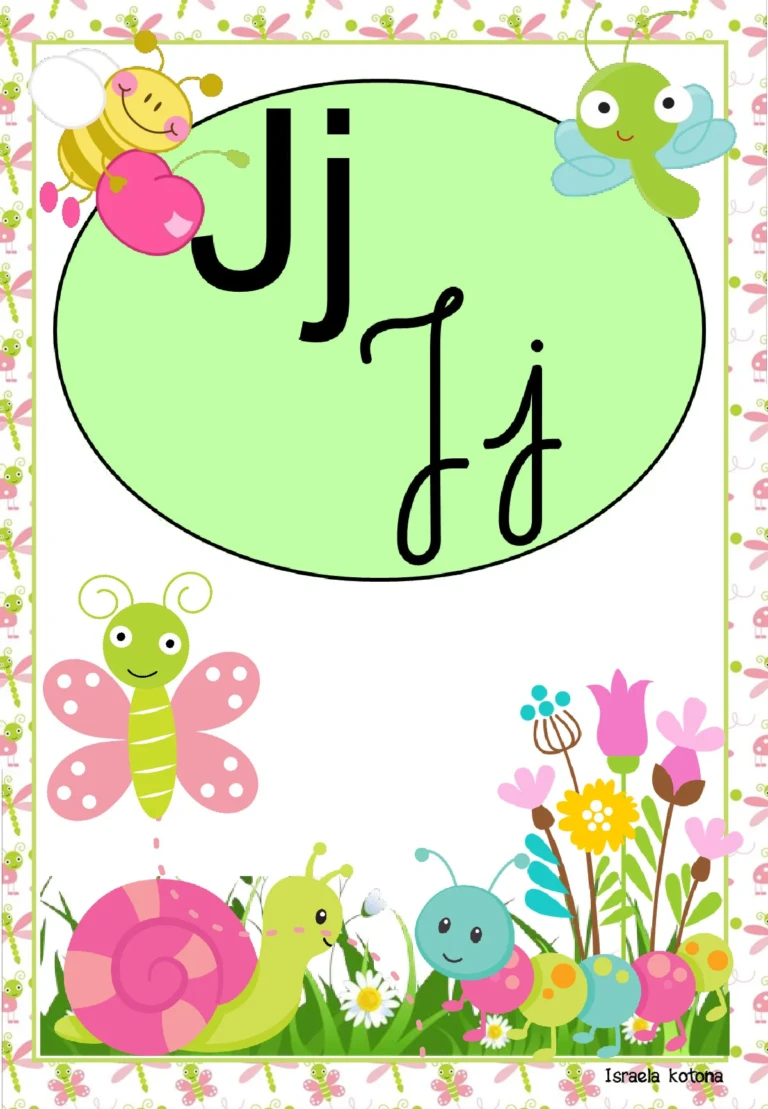 Alfabeto cursivo e bastão com animais do jardim — p10 | Ensino Já atividades para educação infantil (ensinoja.com)