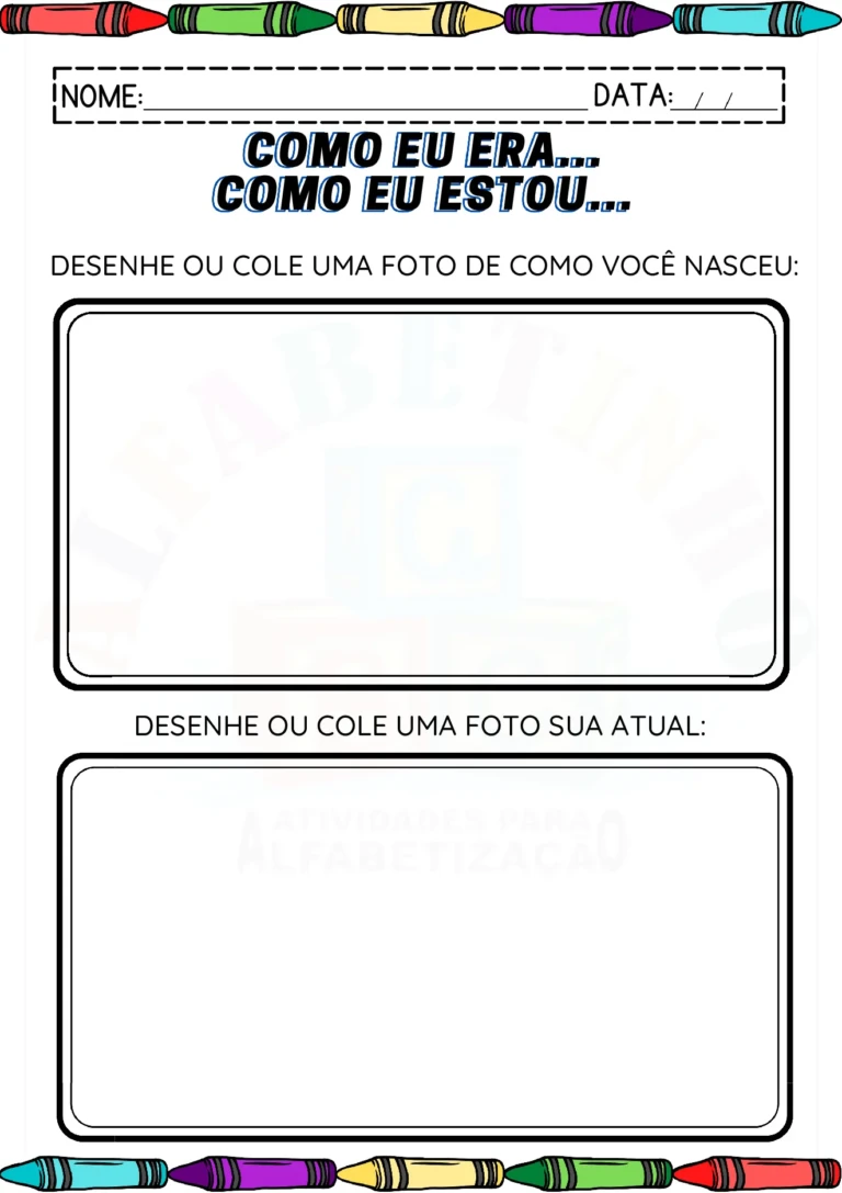 Atividades para explorar a identidade infantil — p4 | Ensino Já atividades para educação infantil (ensinoja.com)