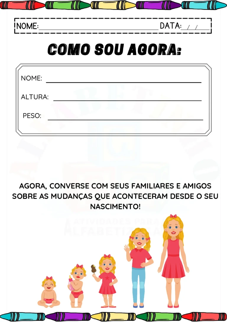 Atividades para explorar a identidade infantil — p6 | Ensino Já atividades para educação infantil (ensinoja.com)