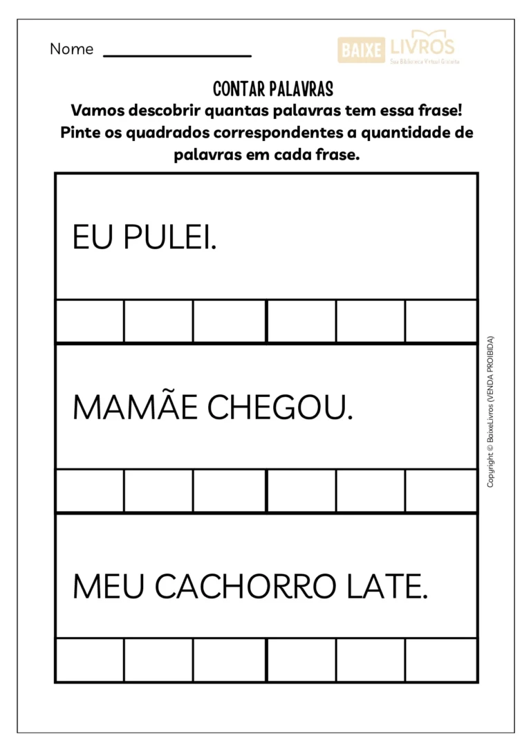 Atividades sobre consciência fonológica para alfabetização — p4 | Ensino Já atividades para educação infantil (ensinoja.com)