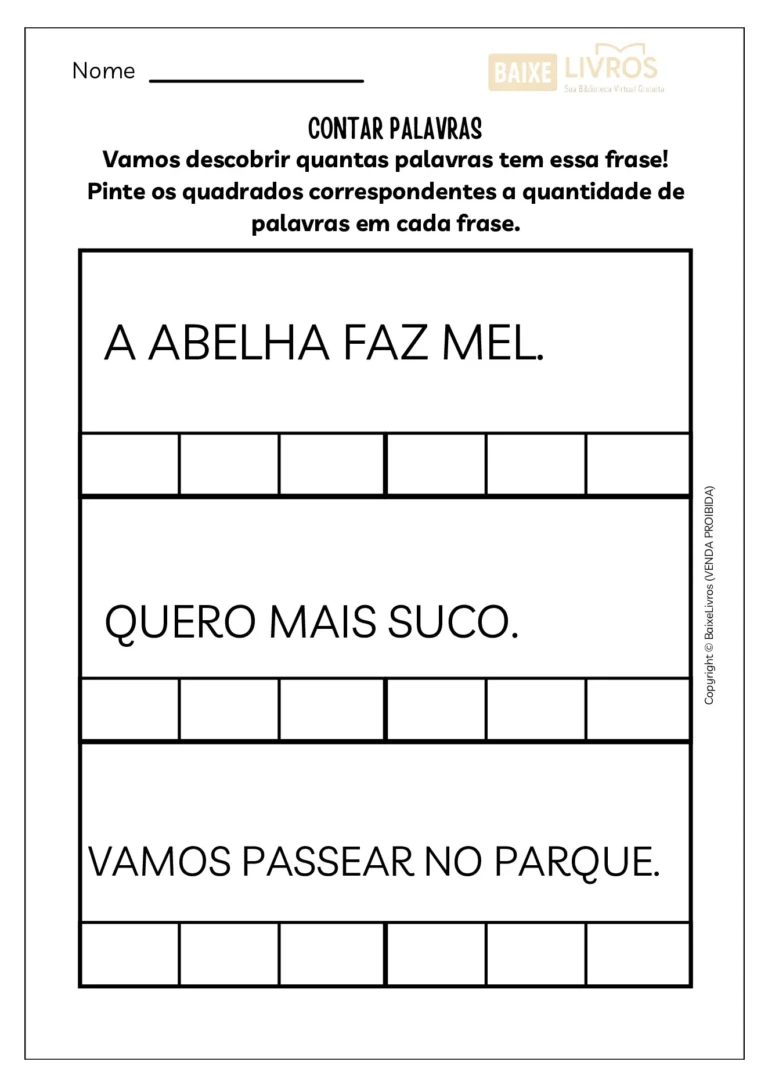 Atividades sobre consciência fonológica para alfabetização — p7 | Ensino Já atividades para educação infantil (ensinoja.com)