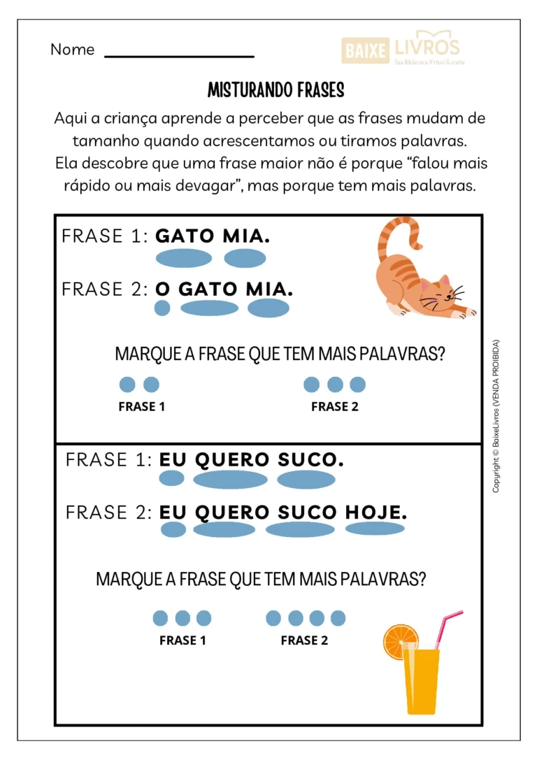 Atividades sobre consciência fonológica para alfabetização — p9 | Ensino Já atividades para educação infantil (ensinoja.com)