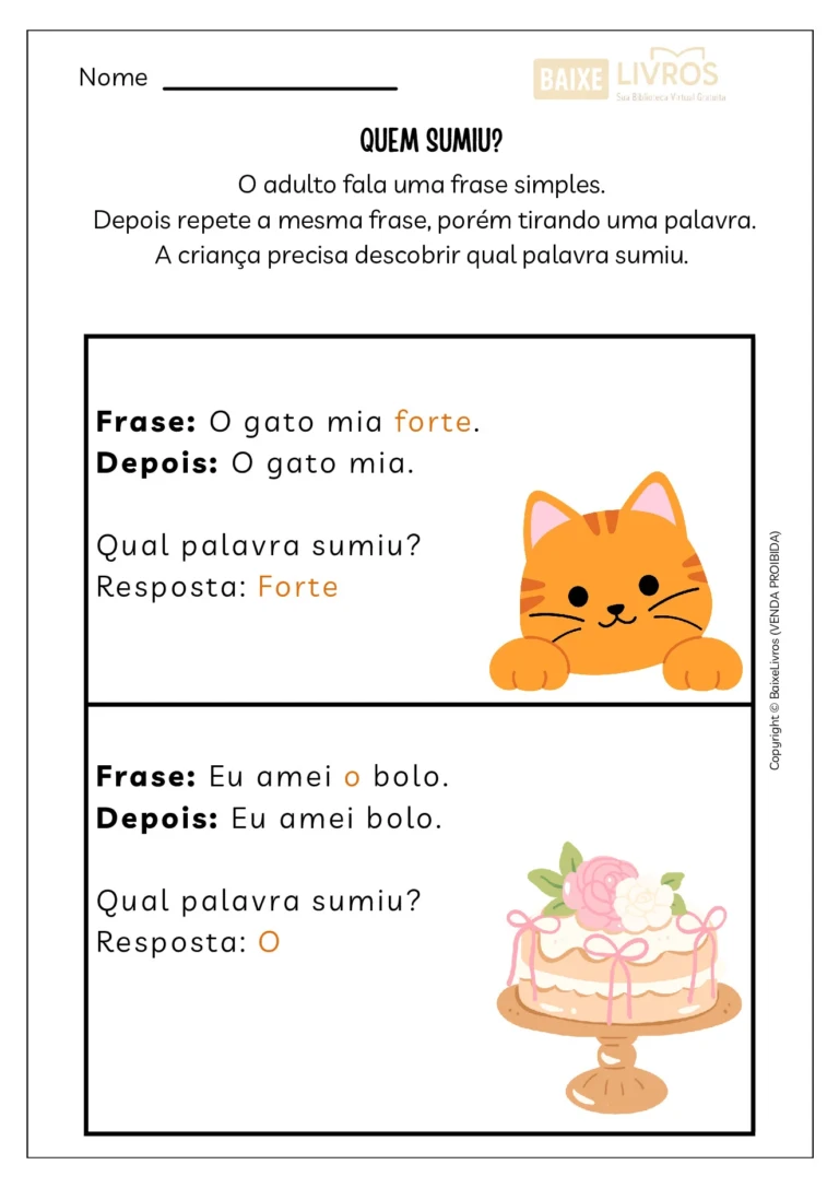Atividades sobre consciência fonológica para alfabetização — p13 | Ensino Já atividades para educação infantil (ensinoja.com)