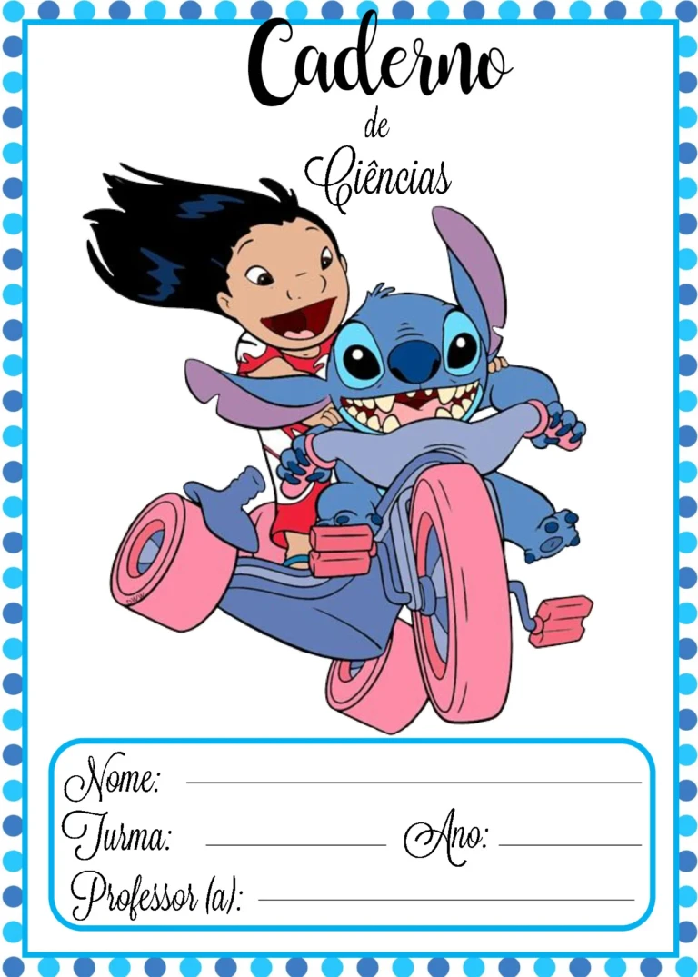 Capas de caderno Lilo e Stitch para imprimir – PDF — p6 | Ensino Já atividades para educação infantil (ensinoja.com)