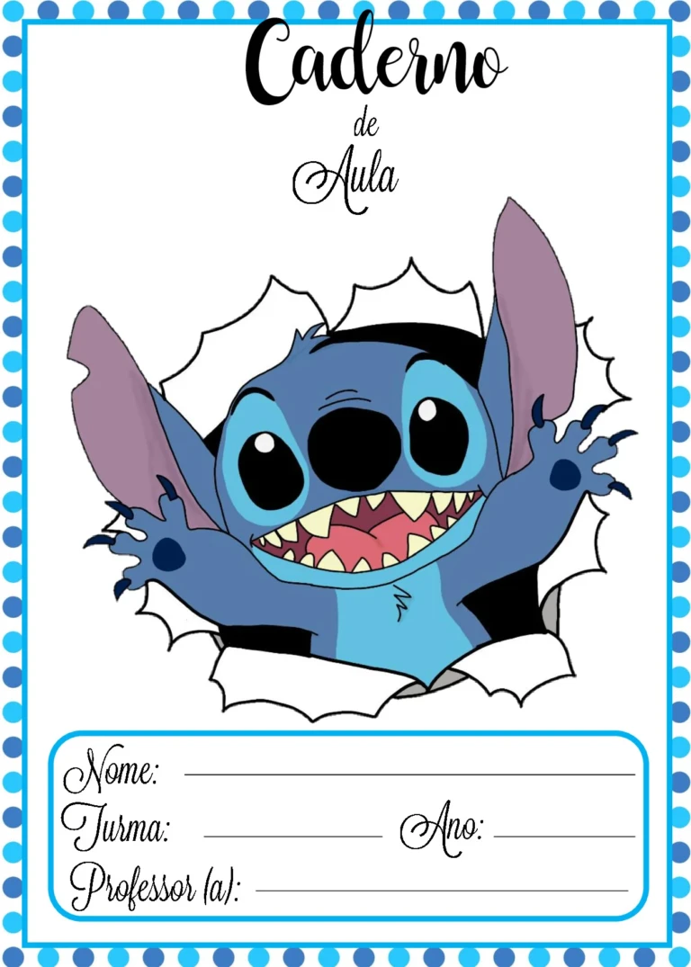 Capas de caderno Lilo e Stitch para imprimir – PDF — p13 | Ensino Já atividades para educação infantil (ensinoja.com)