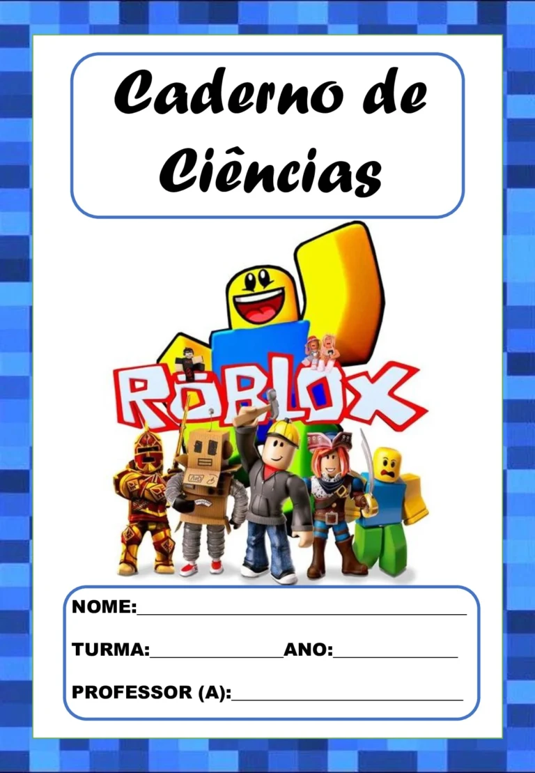 Capas de caderno Roblox para imprimir em PDF (18 modelos) — p3 | Ensino Já atividades para educação infantil (ensinoja.com)