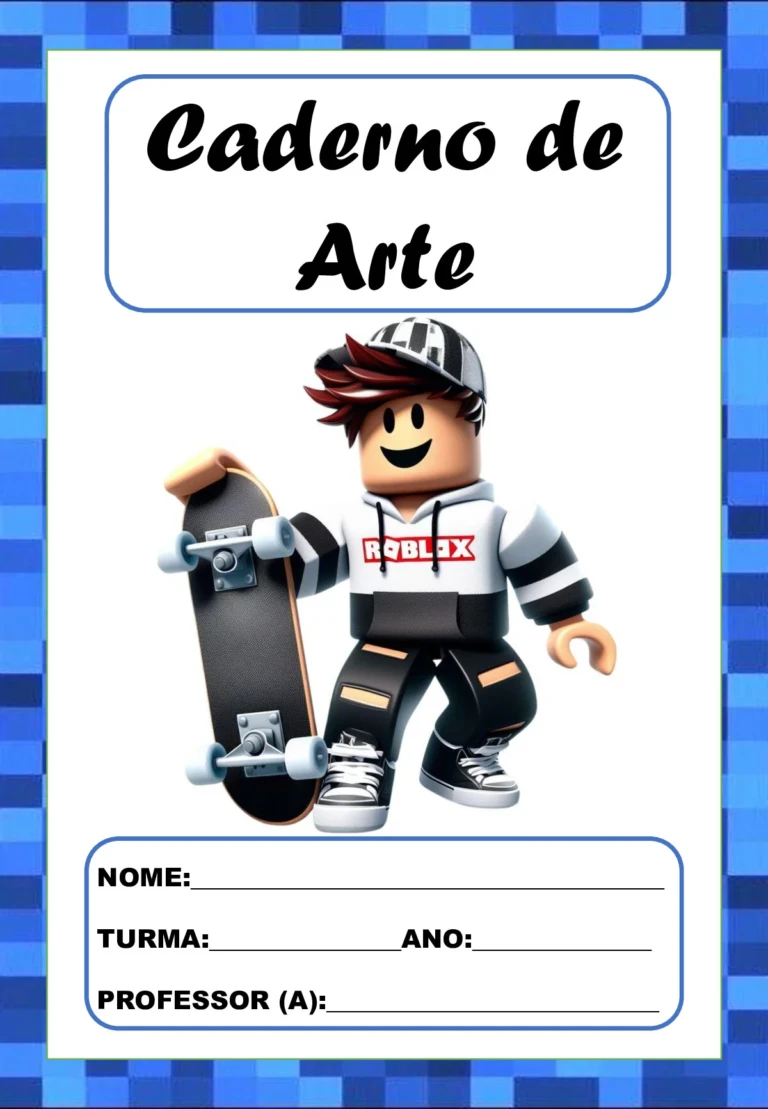 Capas de caderno Roblox para imprimir em PDF (18 modelos) — p6 | Ensino Já atividades para educação infantil (ensinoja.com)