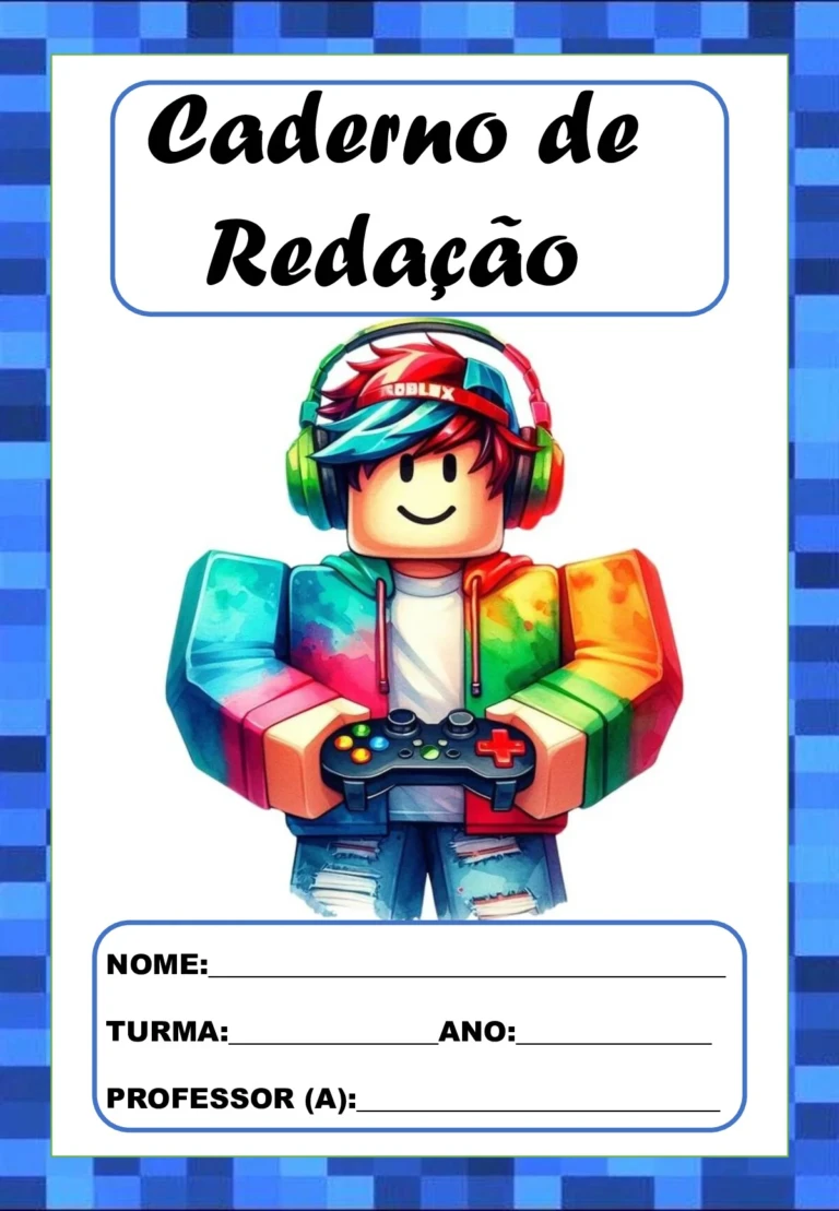 Capas de caderno Roblox para imprimir em PDF (18 modelos) — p7 | Ensino Já atividades para educação infantil (ensinoja.com)