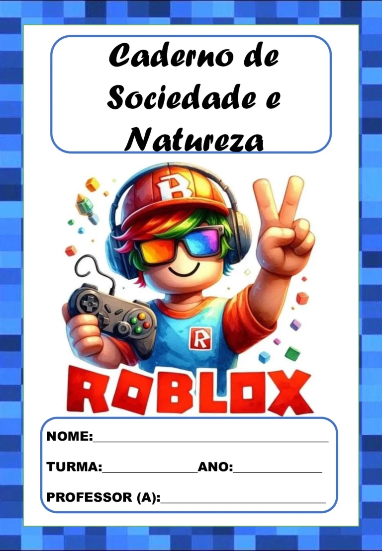 Capas de caderno Roblox para imprimir em PDF (18 modelos) — p14 | Ensino Já atividades para educação infantil (ensinoja.com)