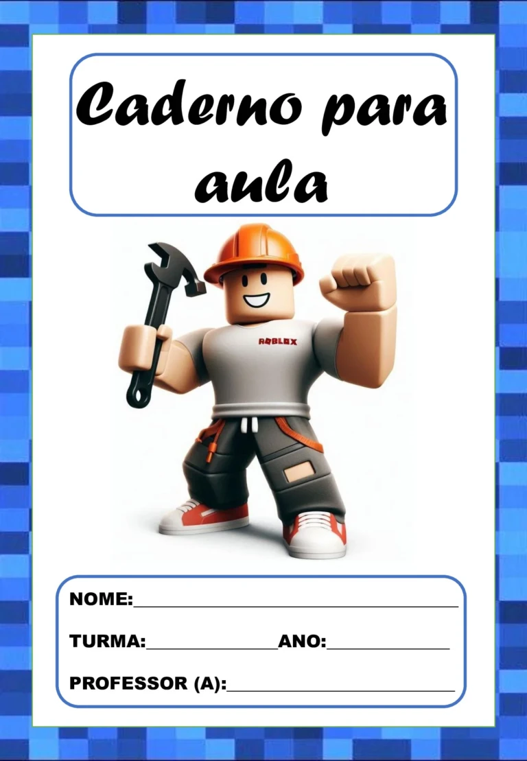 Capas de caderno Roblox para imprimir em PDF (18 modelos) — p16 | Ensino Já atividades para educação infantil (ensinoja.com)