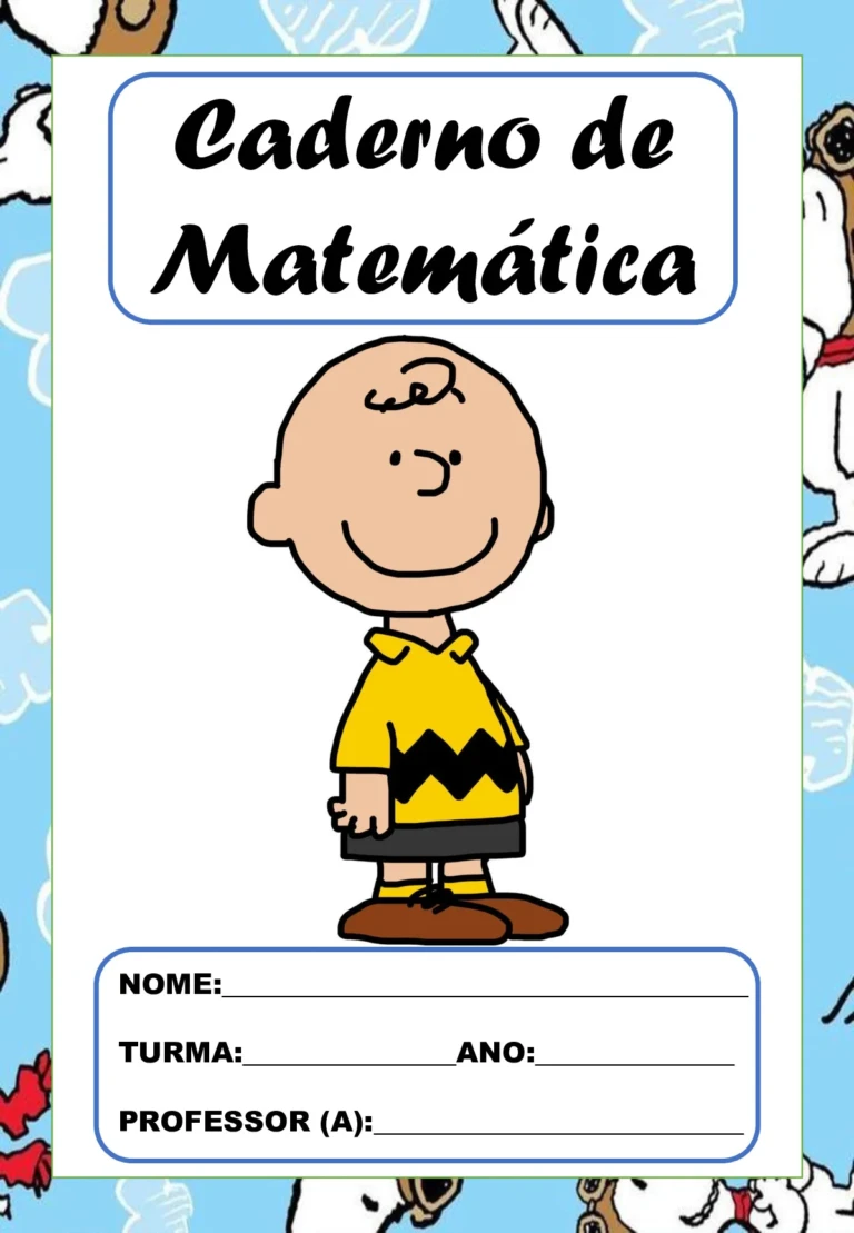 Capas de caderno Snoopy em PDF para imprimir — p2 | Ensino Já atividades para educação infantil (ensinoja.com)