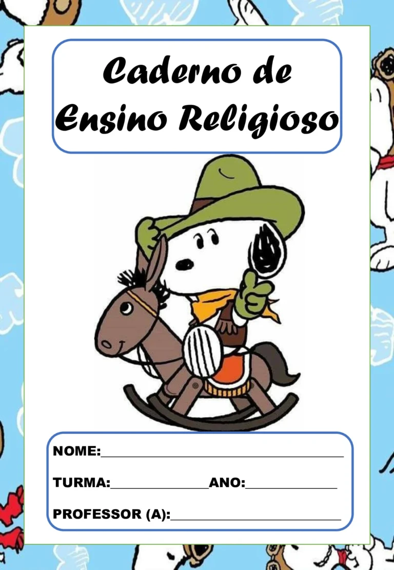 Capas de caderno Snoopy em PDF para imprimir — p11 | Ensino Já atividades para educação infantil (ensinoja.com)
