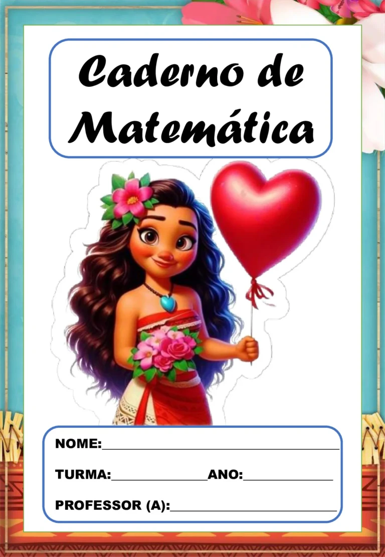 Kit capas de caderno Moana em PDF para imprimir — p2 | Ensino Já atividades para educação infantil (ensinoja.com)