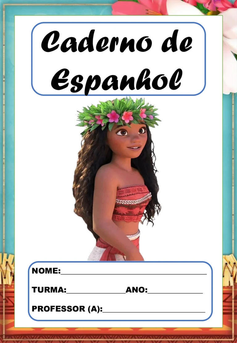Kit capas de caderno Moana em PDF para imprimir — p9 | Ensino Já atividades para educação infantil (ensinoja.com)