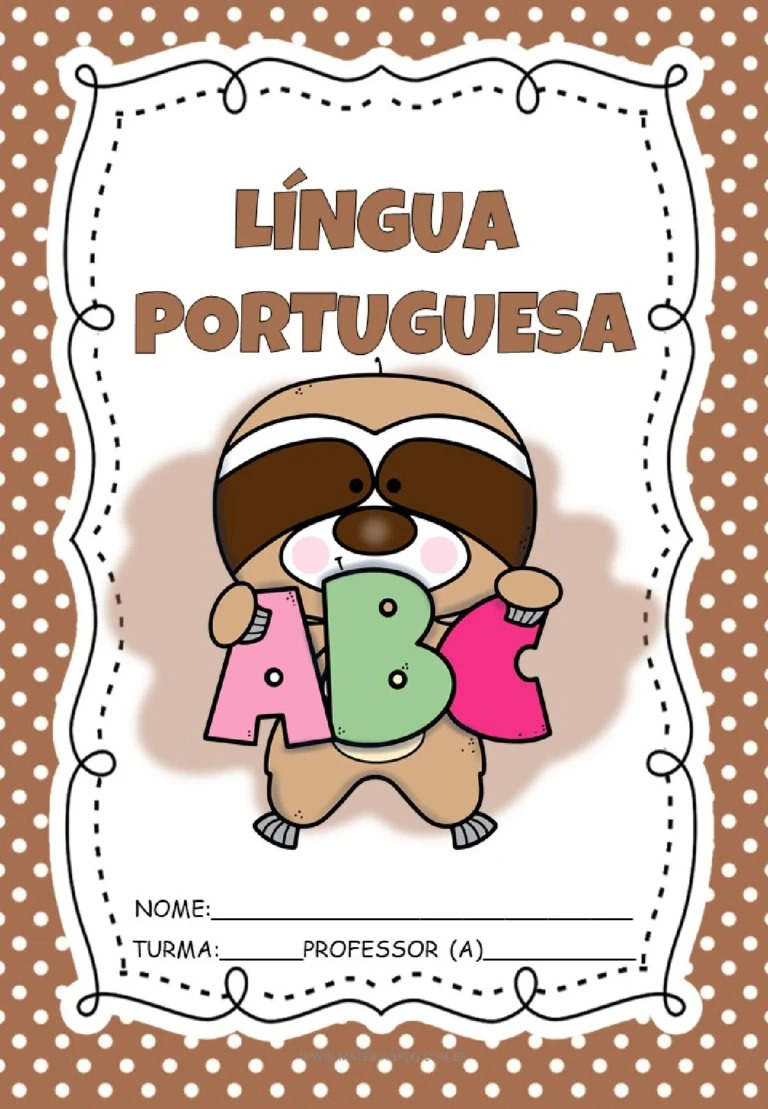 Kit capas de caderno preguiça em PDF para imprimir — p3 | Ensino Já atividades para educação infantil (ensinoja.com)