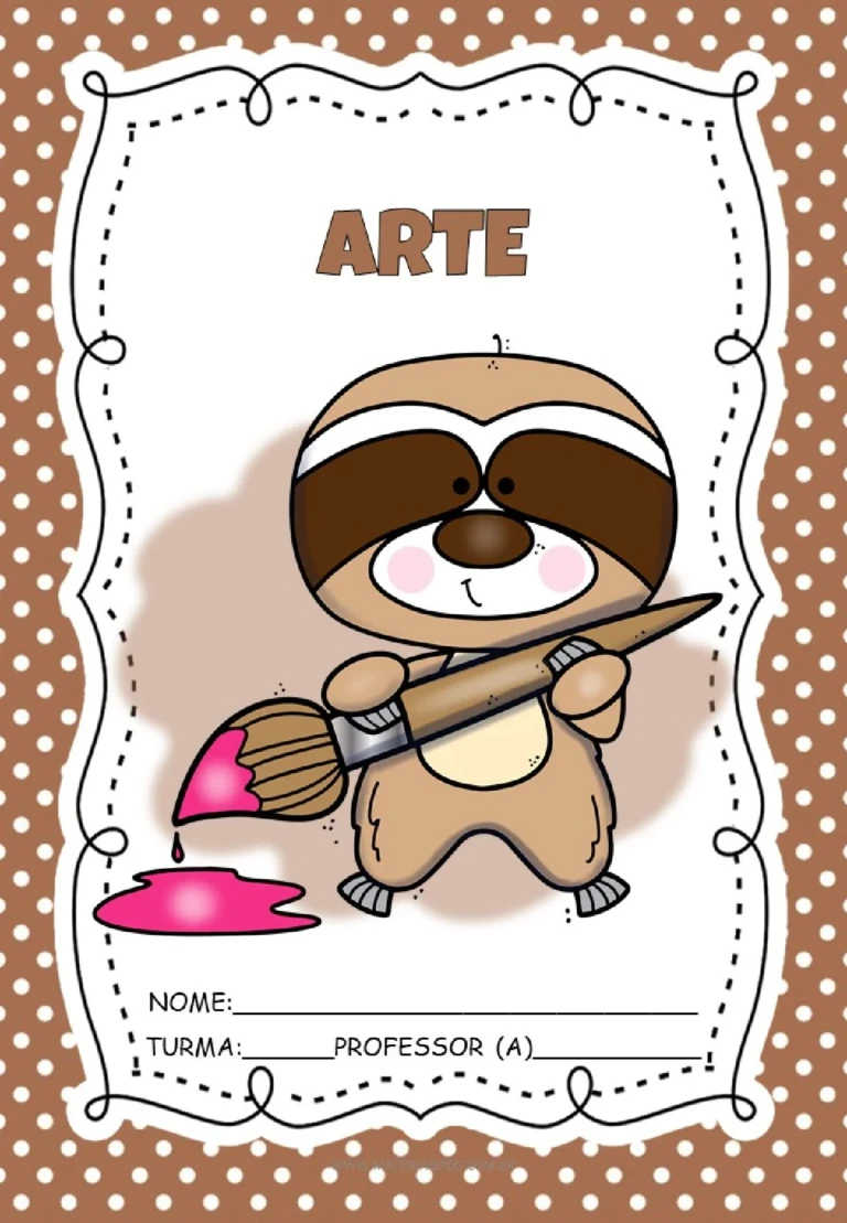 Kit capas de caderno preguiça em PDF para imprimir — p8 | Ensino Já atividades para educação infantil (ensinoja.com)