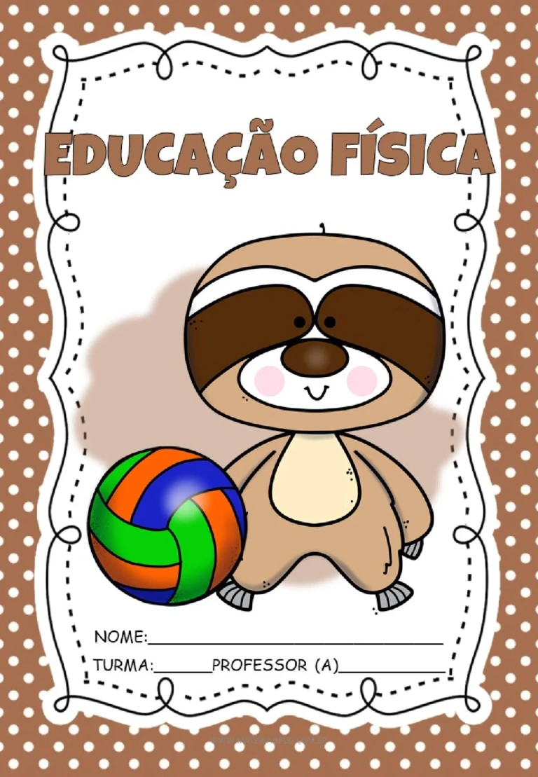 Kit capas de caderno preguiça em PDF para imprimir — p9 | Ensino Já atividades para educação infantil (ensinoja.com)