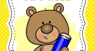 Kit capas de caderno ursinho em PDF para imprimir — p1 | Ensino Já atividades para educação infantil (ensinoja.com)