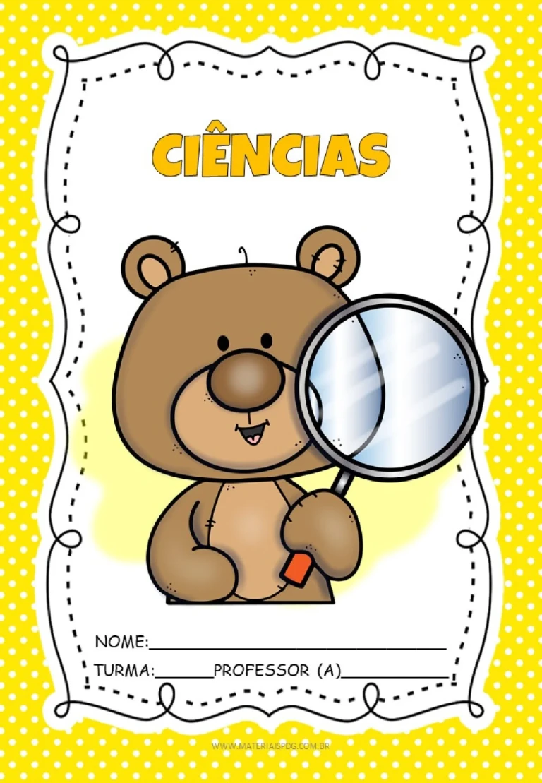 Kit capas de caderno ursinho em PDF para imprimir — p5 | Ensino Já atividades para educação infantil (ensinoja.com)