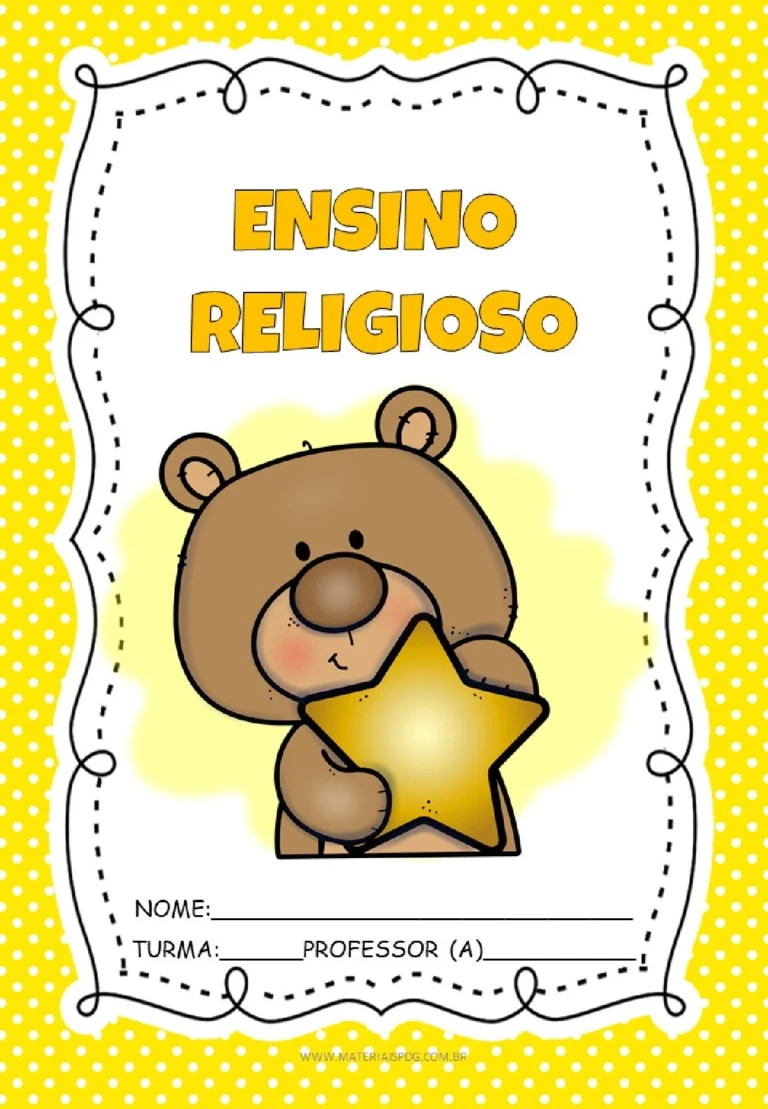 Kit capas de caderno ursinho em PDF para imprimir — p11 | Ensino Já atividades para educação infantil (ensinoja.com)