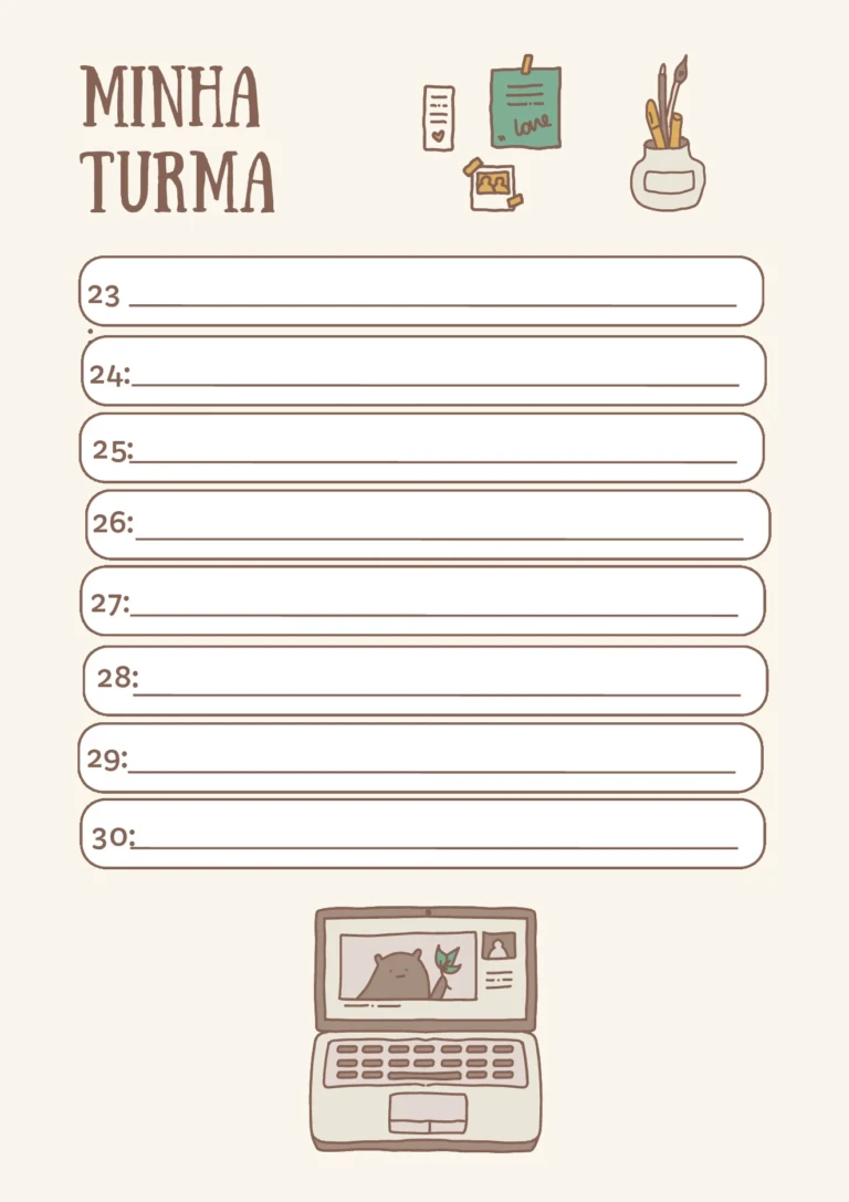 Planner pedagógico 2026 para professores (PDF) – 30 páginas — p7 | Ensino Já atividades para educação infantil (ensinoja.com)