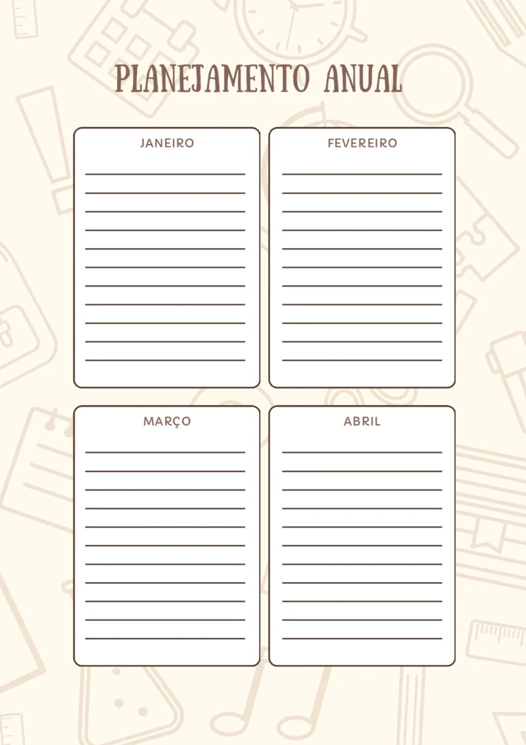 Planner pedagógico 2026 para professores (PDF) – 30 páginas — p11 | Ensino Já atividades para educação infantil (ensinoja.com)