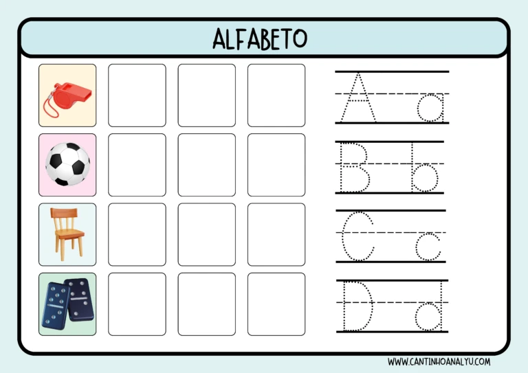 Atividades do alfabeto A-Z: vamos conhecer o alfabeto — p2 | Ensino Já atividades para educação infantil (ensinoja.com)