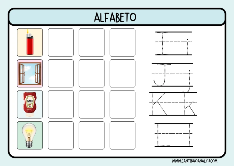 Atividades do alfabeto A-Z: vamos conhecer o alfabeto — p4 | Ensino Já atividades para educação infantil (ensinoja.com)