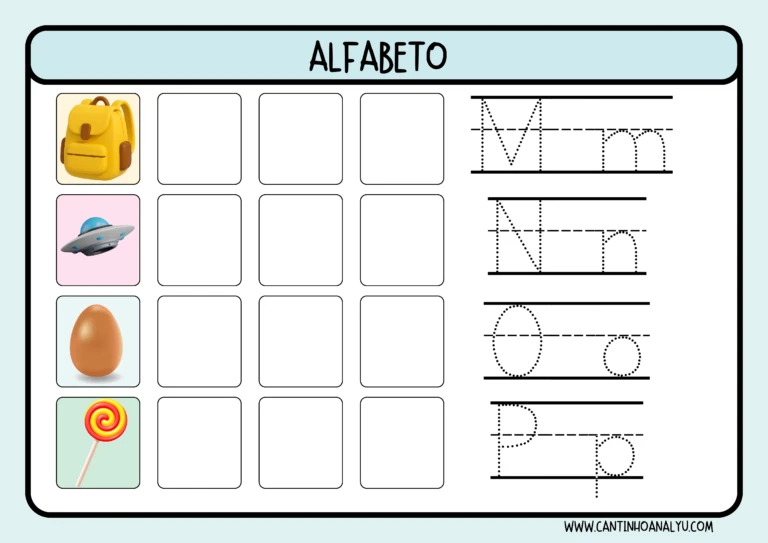 Atividades do alfabeto A-Z: vamos conhecer o alfabeto — p5 | Ensino Já atividades para educação infantil (ensinoja.com)