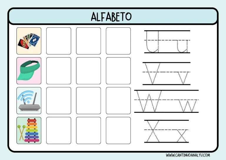Atividades do alfabeto A-Z: vamos conhecer o alfabeto — p7 | Ensino Já atividades para educação infantil (ensinoja.com)