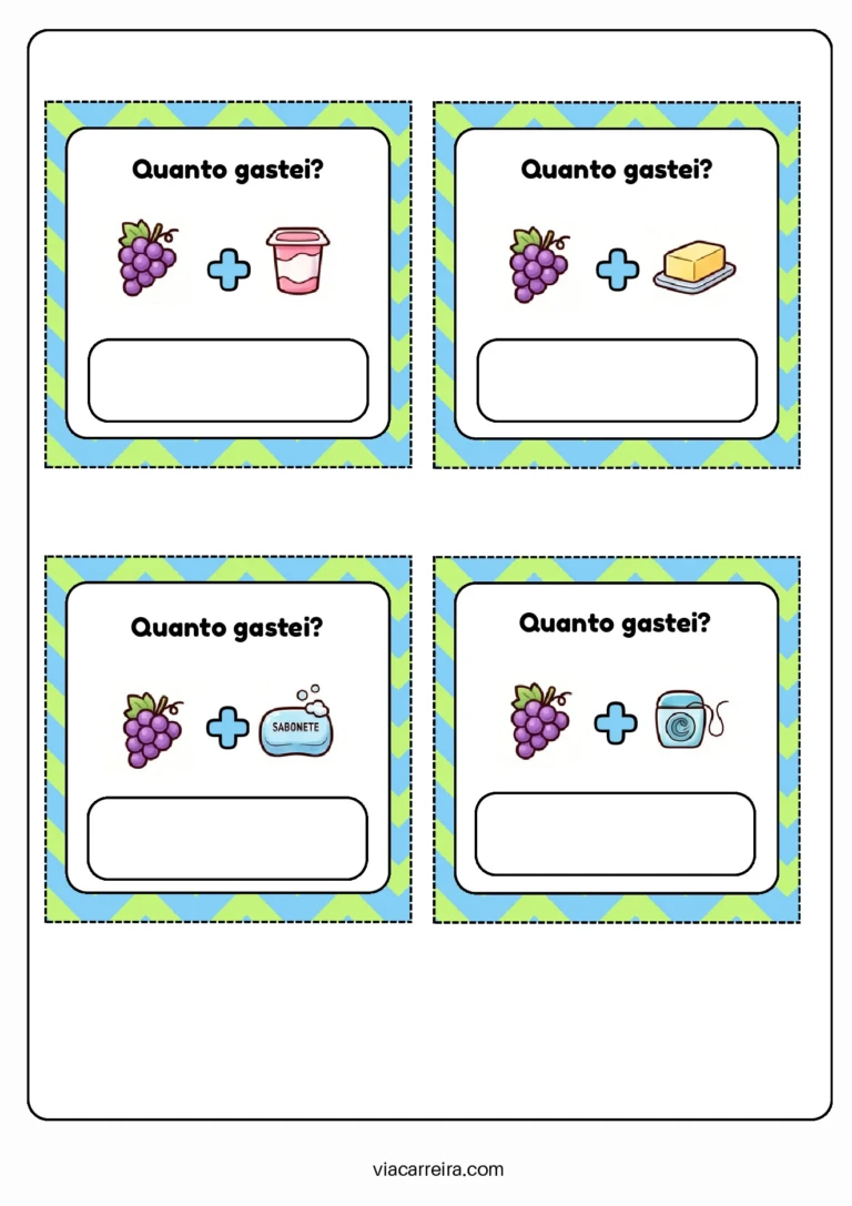 Atividades de Matemática para o 1° e 2° ano em PDF — p20 | Ensino Já atividades para educação infantil (ensinoja.com)
