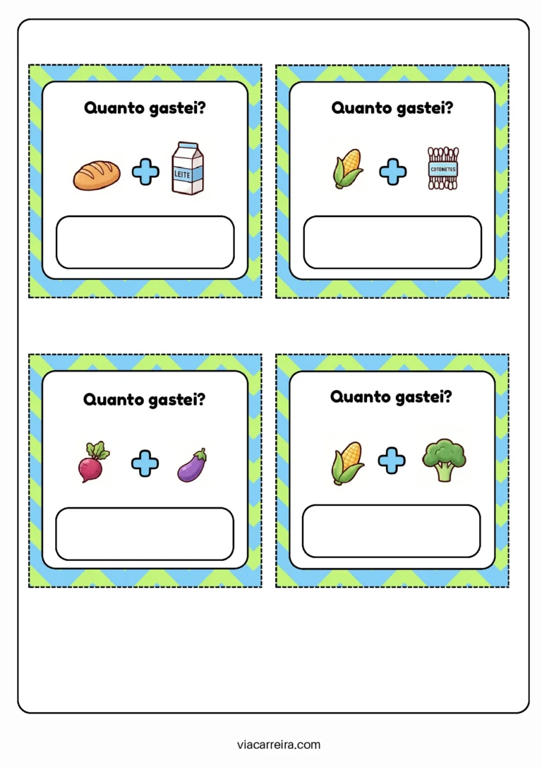 Atividades de Matemática para o 1° e 2° ano em PDF — p26 | Ensino Já atividades para educação infantil (ensinoja.com)
