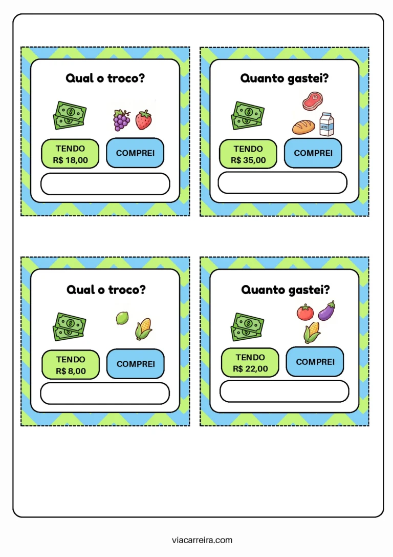 Atividades de Matemática para o 1° e 2° ano em PDF — p29 | Ensino Já atividades para educação infantil (ensinoja.com)