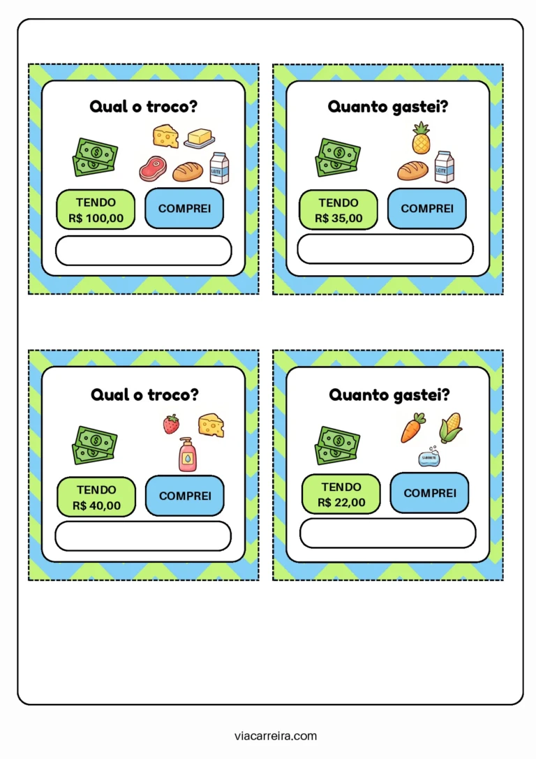 Atividades de Matemática para o 1° e 2° ano em PDF — p30 | Ensino Já atividades para educação infantil (ensinoja.com)
