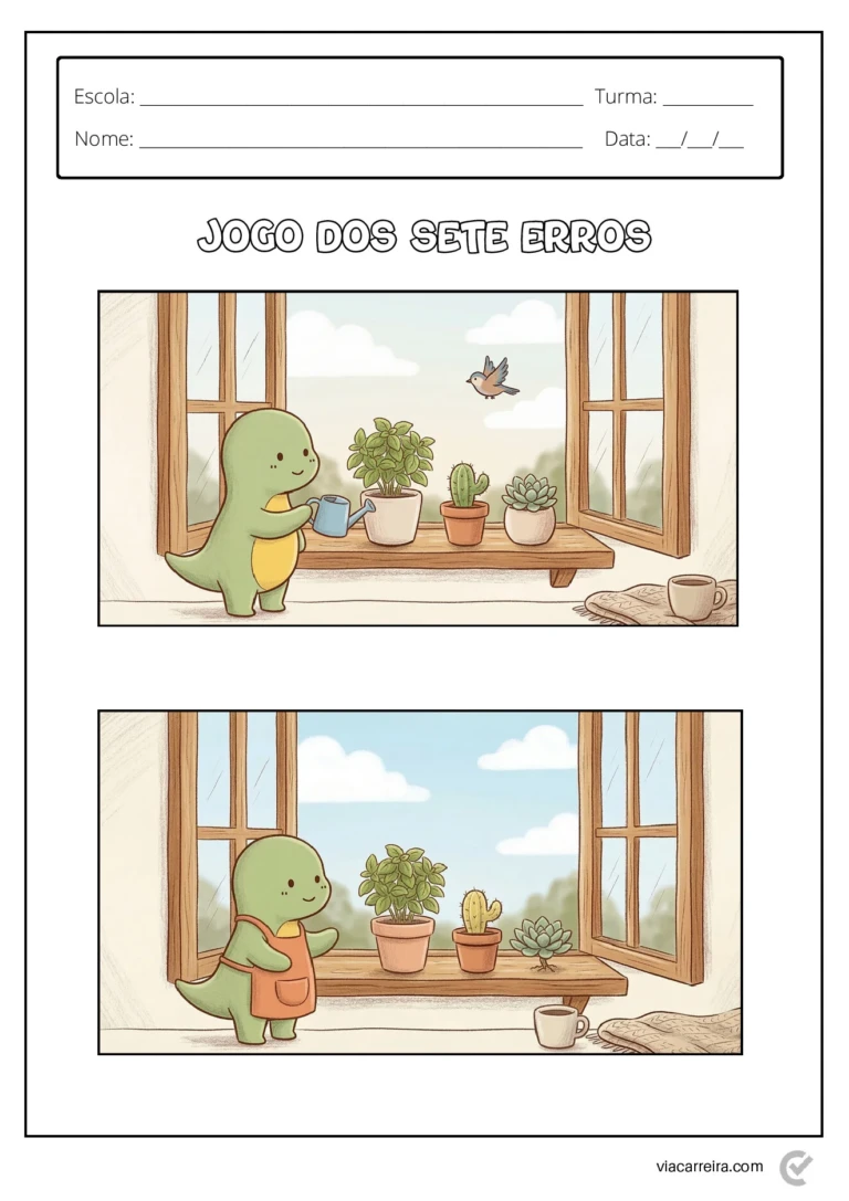 Atividades jogo dos 7 erros para educação infantil em PDF — p4 | Ensino Já atividades para educação infantil (ensinoja.com)
