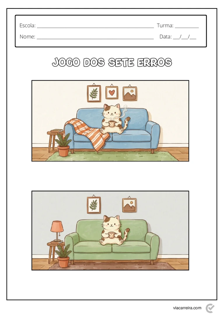 Atividades jogo dos 7 erros para educação infantil em PDF — p5 | Ensino Já atividades para educação infantil (ensinoja.com)