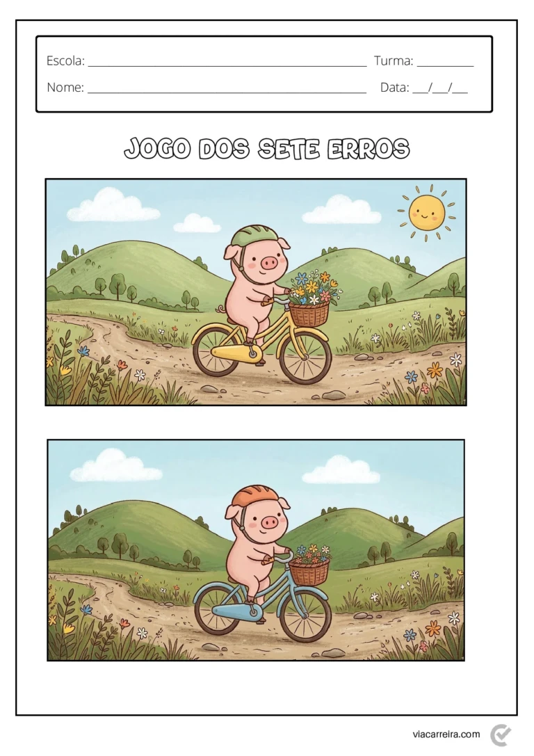 Atividades jogo dos 7 erros para educação infantil em PDF — p7 | Ensino Já atividades para educação infantil (ensinoja.com)