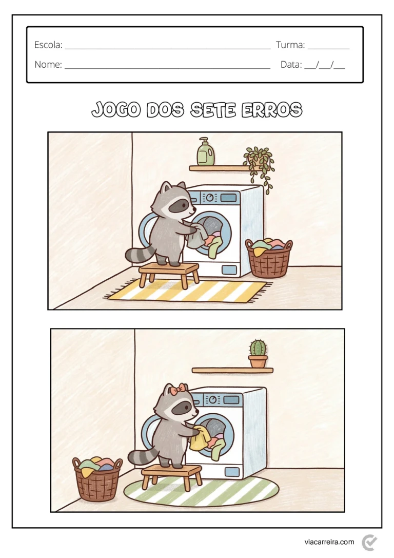 Atividades jogo dos 7 erros para educação infantil em PDF — p11 | Ensino Já atividades para educação infantil (ensinoja.com)