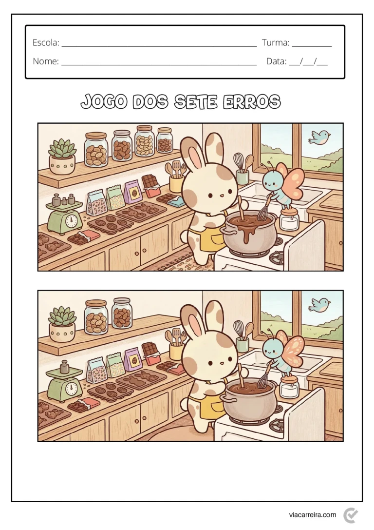 Atividades jogo dos 7 erros para educação infantil em PDF — p14 | Ensino Já atividades para educação infantil (ensinoja.com)
