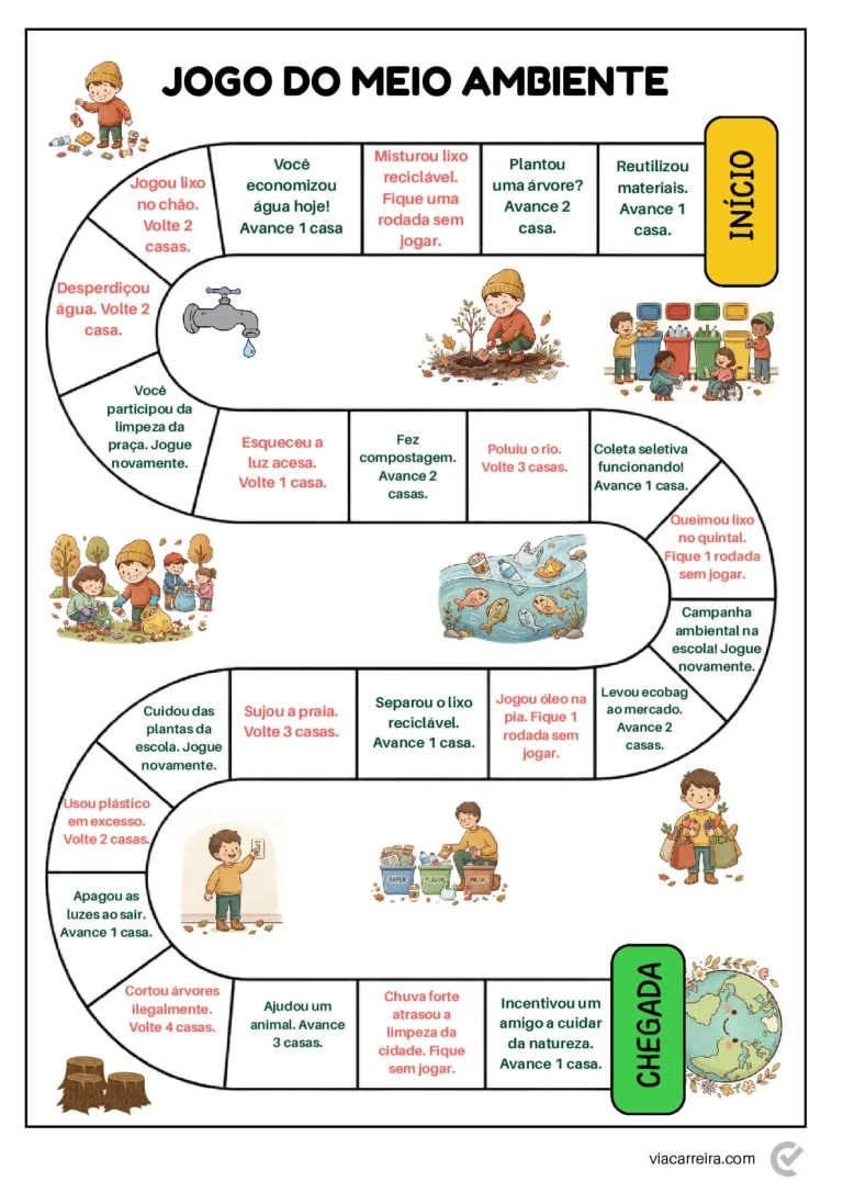 Jogos pedagógicos de meio ambiente em PDF com 19 páginas — p2 | Ensino Já atividades para educação infantil (ensinoja.com)