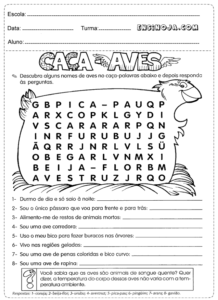 Atividades de Ciências 3° ano