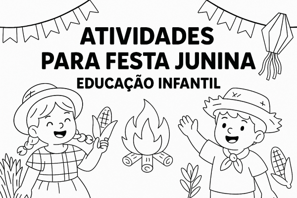 Festa Junina na Educação Infantil: 10 Atividades para Imprimir e Colorir!