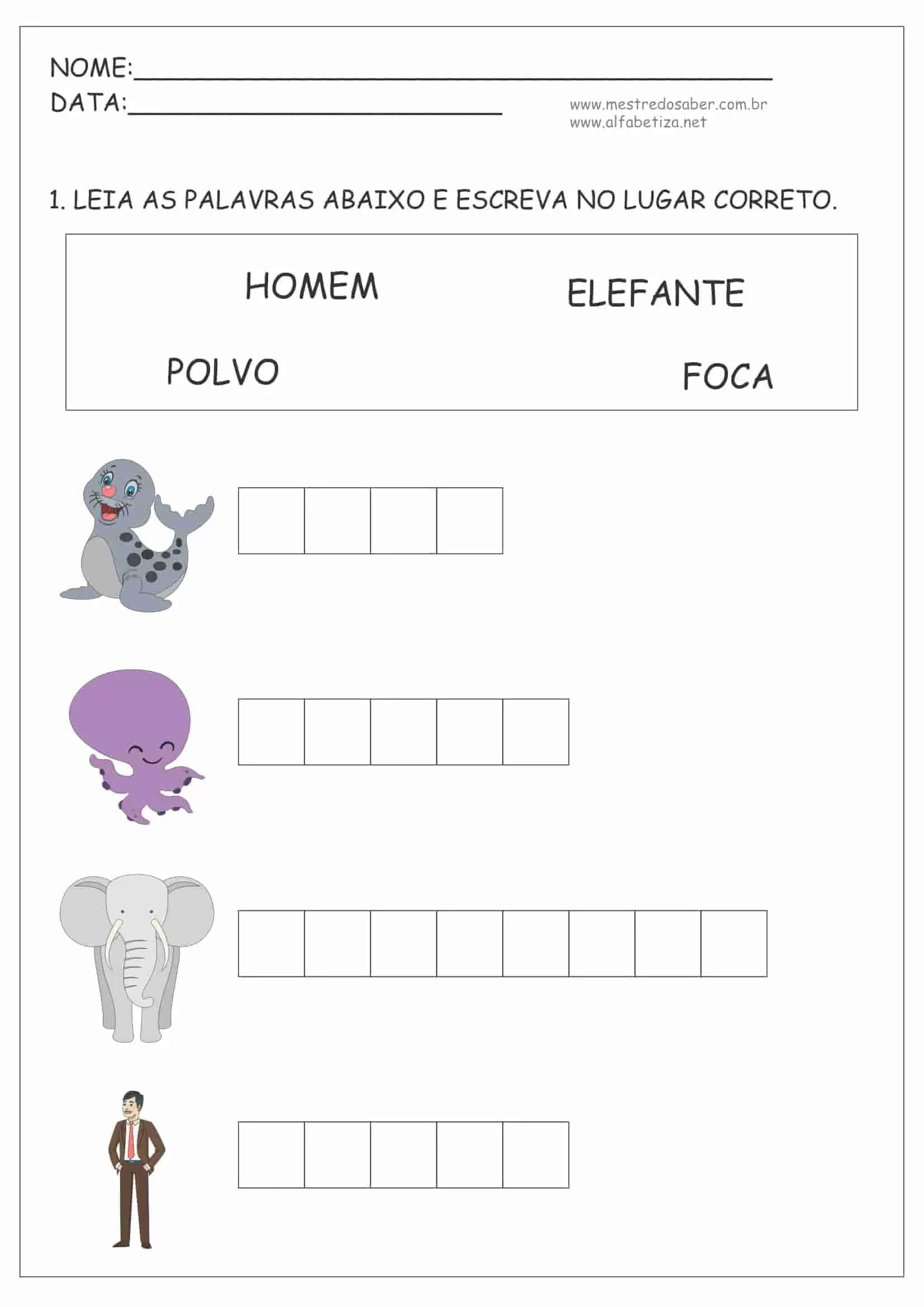 5 Atividades De Alfabetizacao E Letramento