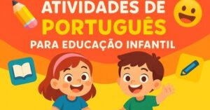 Atividades de Portugues educação infantil