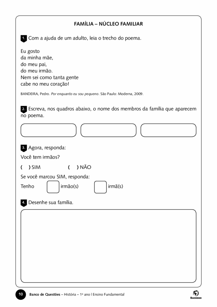 familia nucleo familiar questões de história