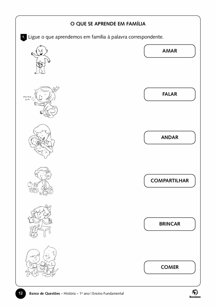 ligue as questões de história