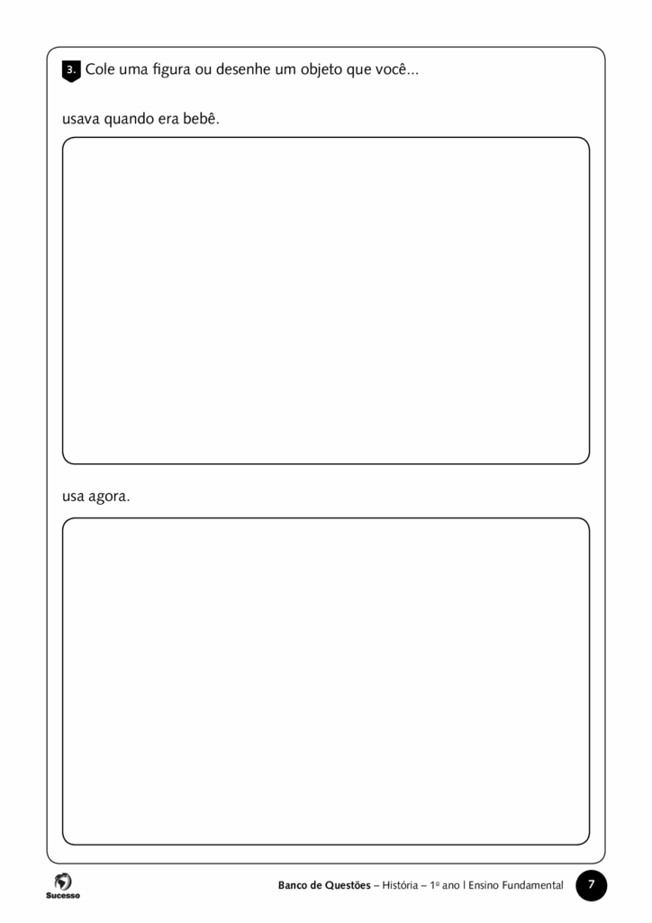 cole ma figura ou desenhe nas questões de história