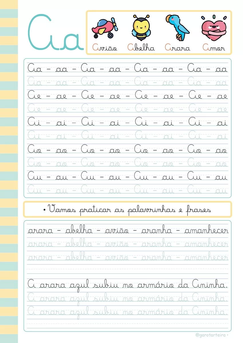 Apostila De Atividades Caderno Caligrafia Cursiva Pdf